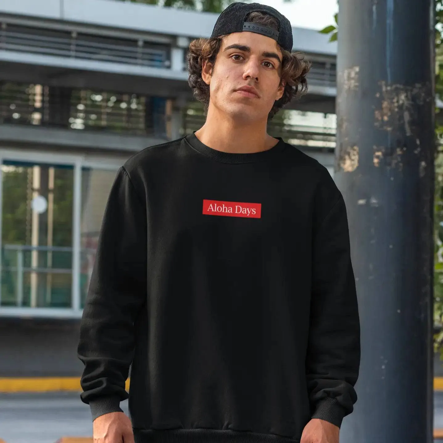 Aloha Days Sweater Box Made in Hawaii Black