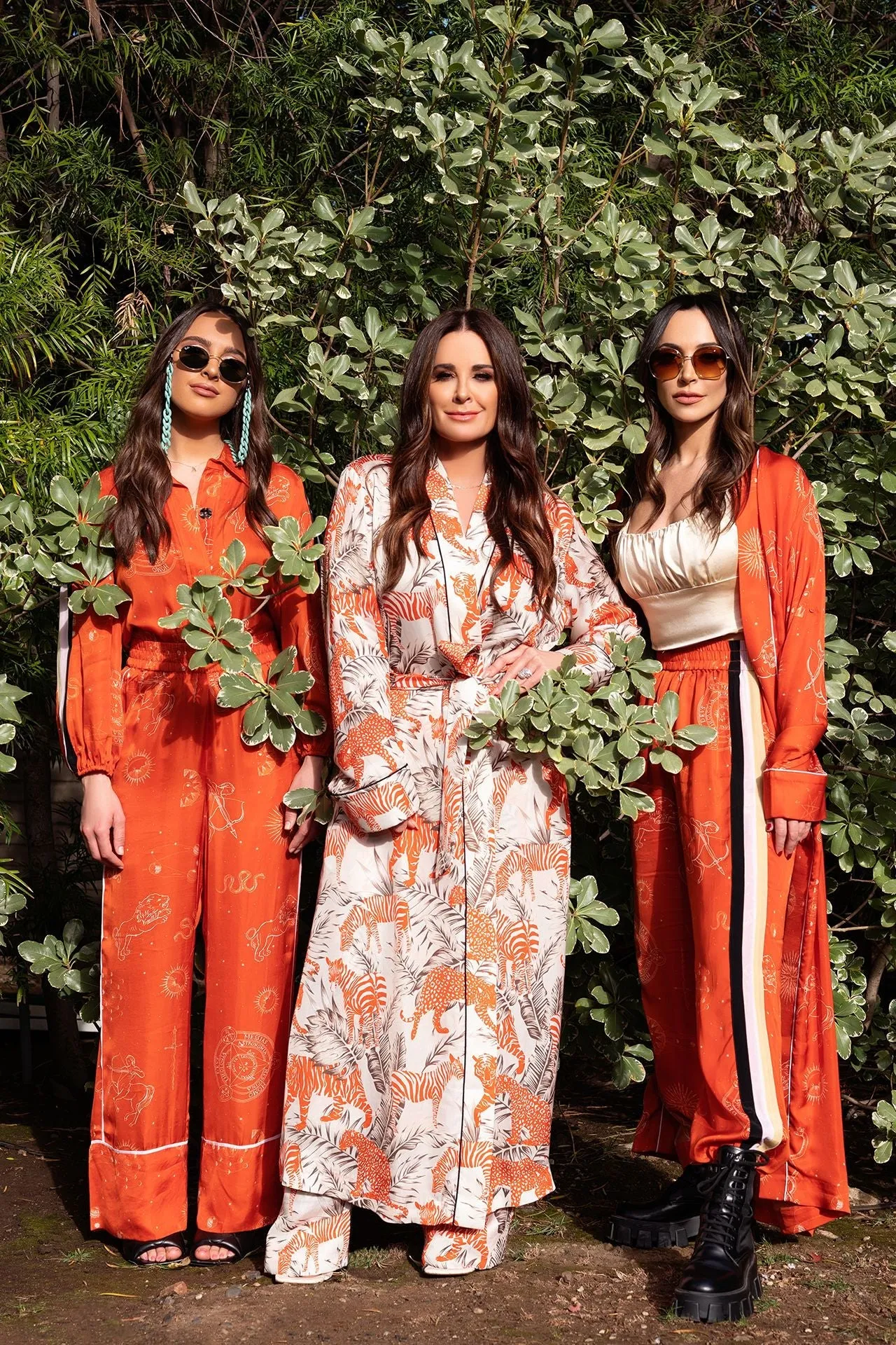 As seen on Kyle Richards Tiger and Zebra Print Robe Dress