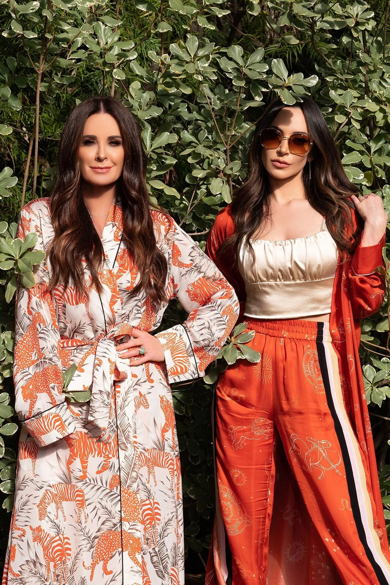 As seen on Kyle Richards Tiger and Zebra Print Robe Dress
