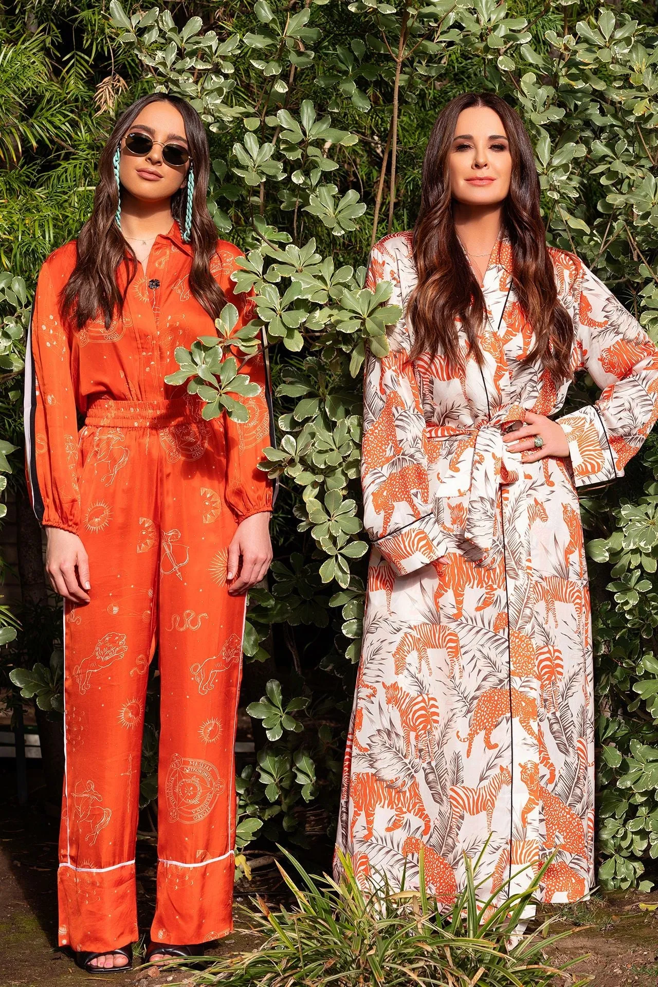 As seen on Kyle Richards Tiger and Zebra Print Robe Dress