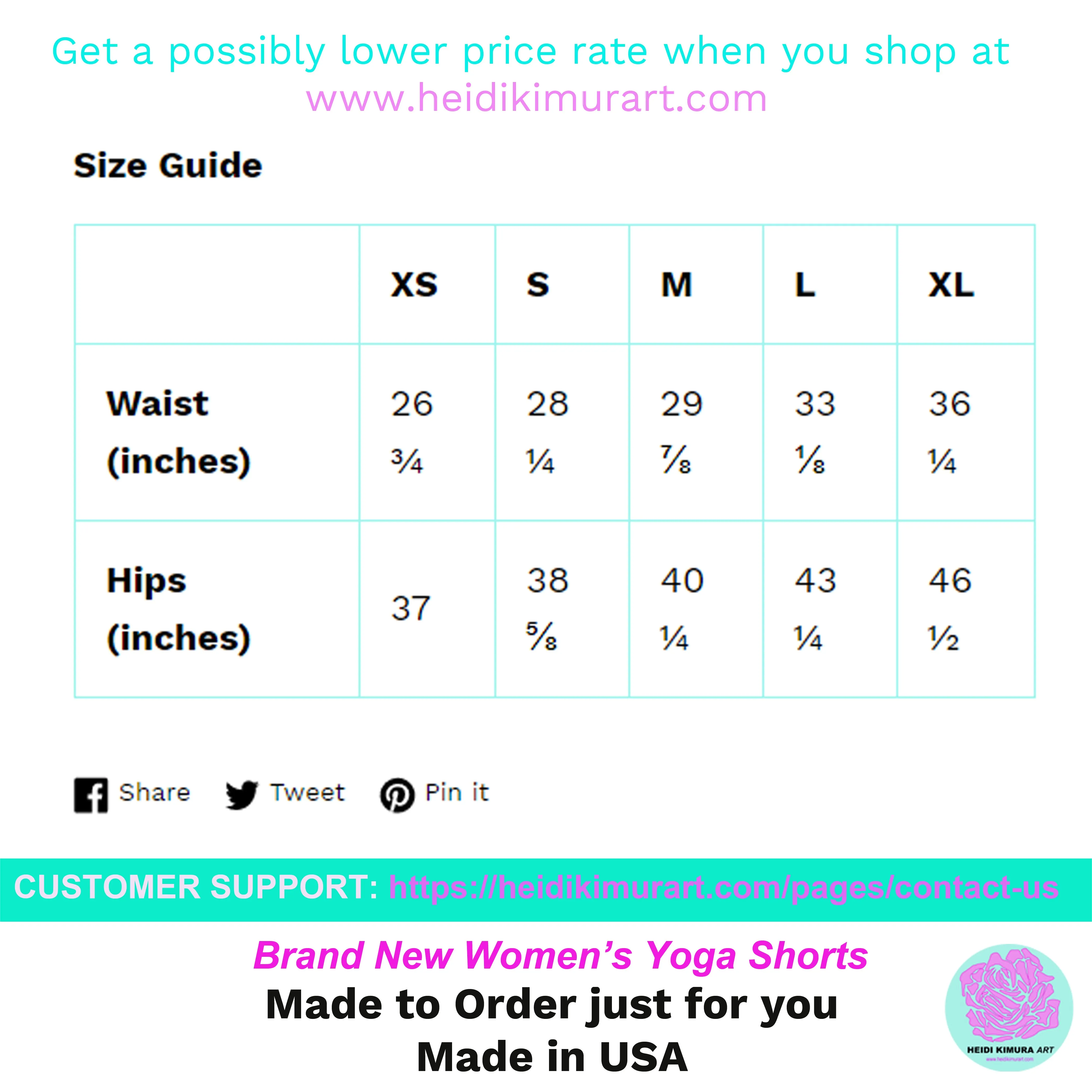 Blue Women's Yoga Shorts, Solid Color Modern Best Ladies Elastic Tights-Made in USA/EU