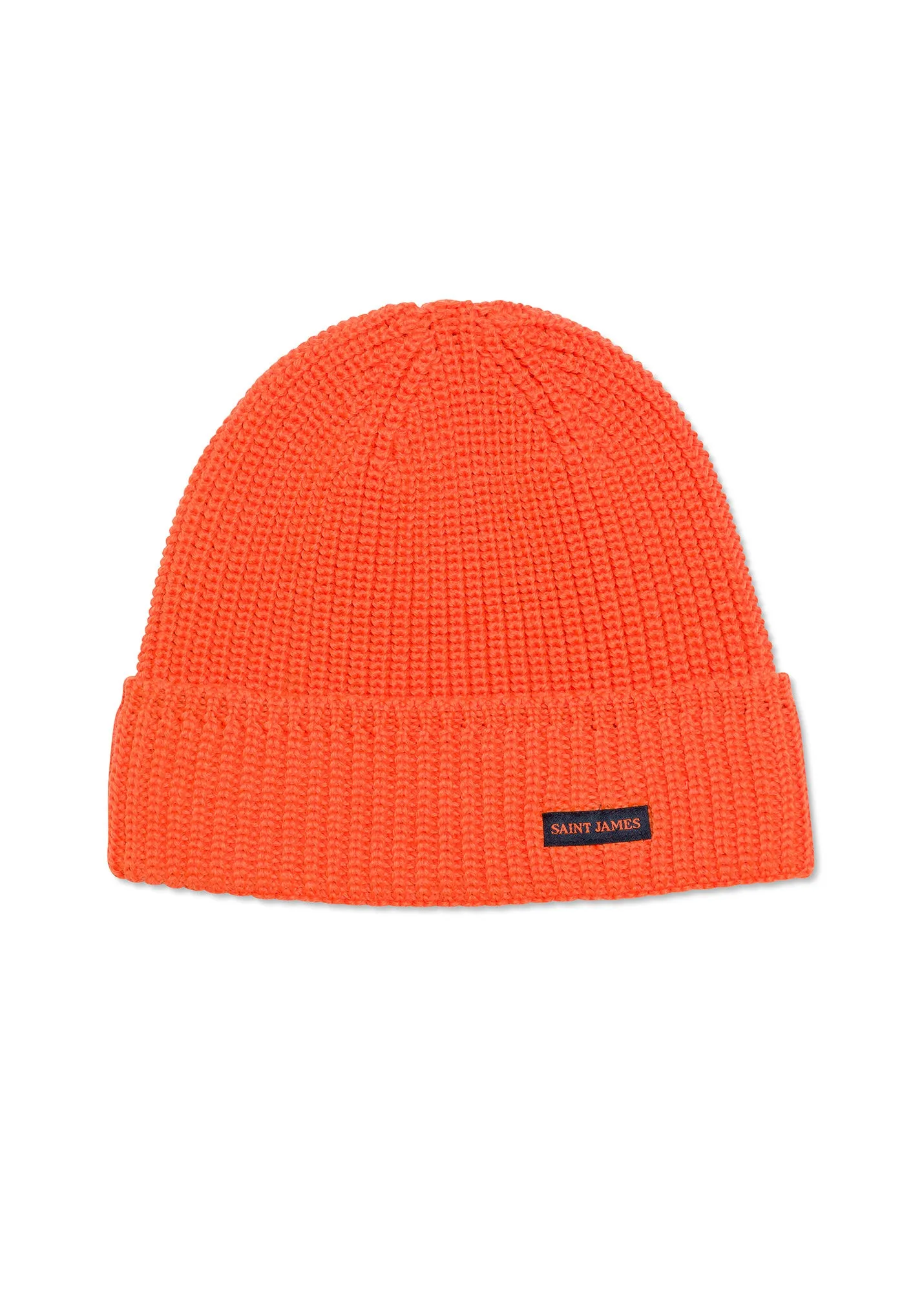 Canot turn-up hat - in purl knit (ORANGE FLUO)