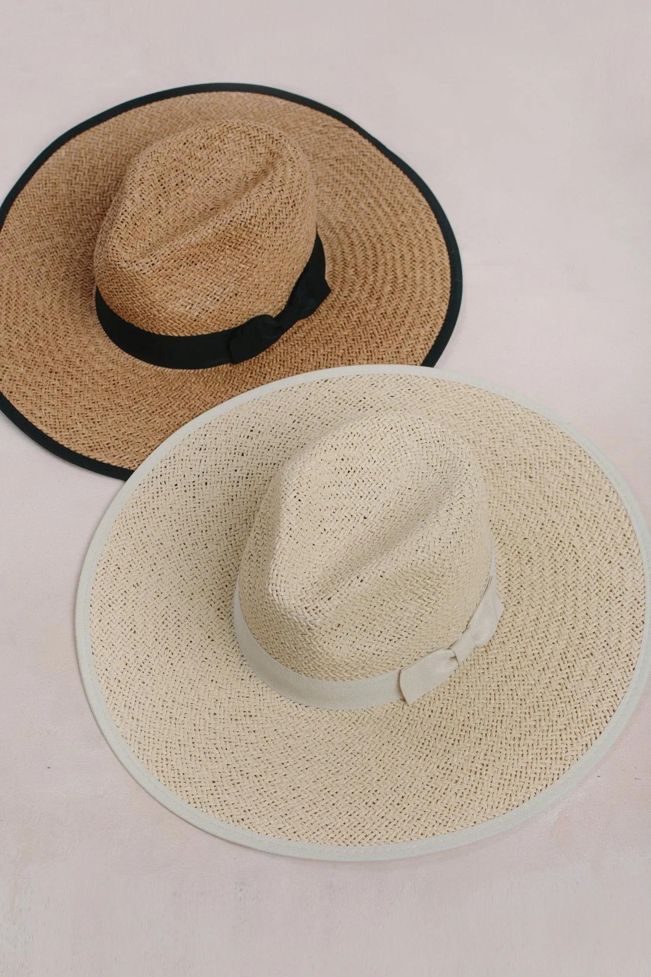 Chrissy Straw Wide Brim Bow Hat