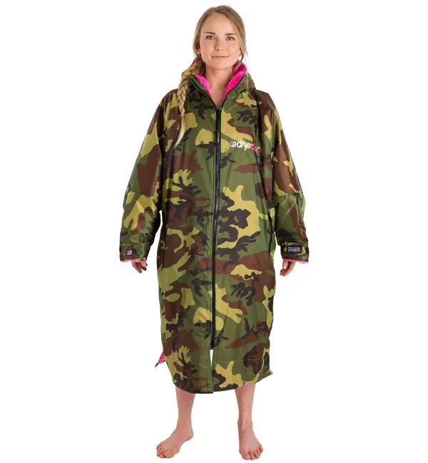 Dryrobe Advance Long Sleeve - Camo Pink Small