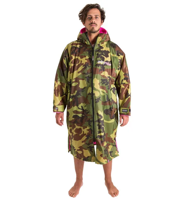 Dryrobe Advance Long Sleeve - Camo Pink Small