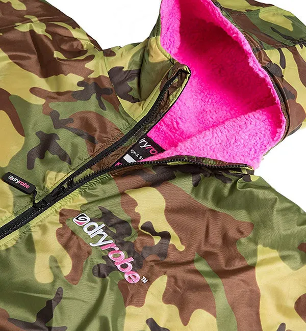 Dryrobe Advance Long Sleeve - Camo Pink Small