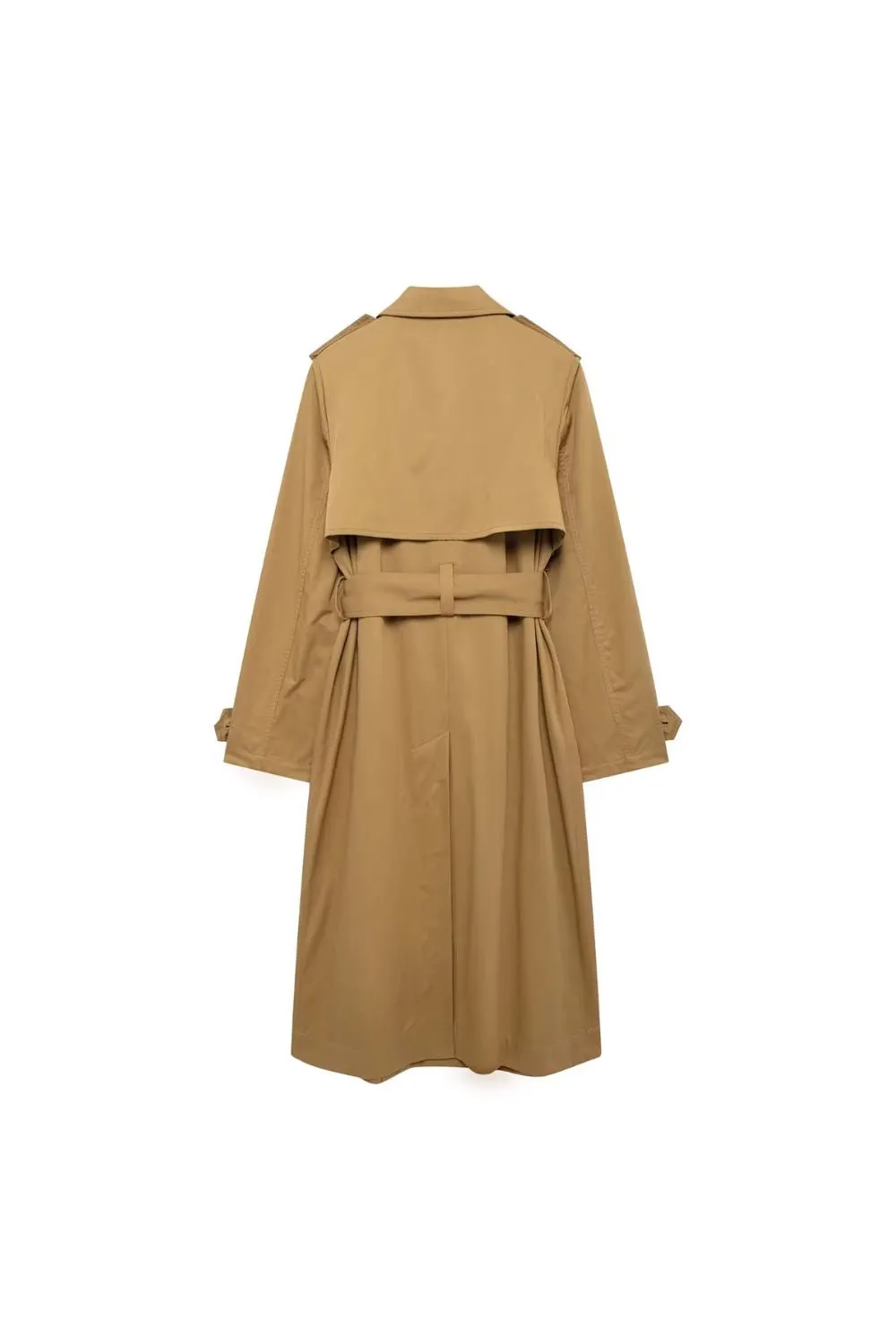 'Julia' Collared Long-Sleeve Trench Coat