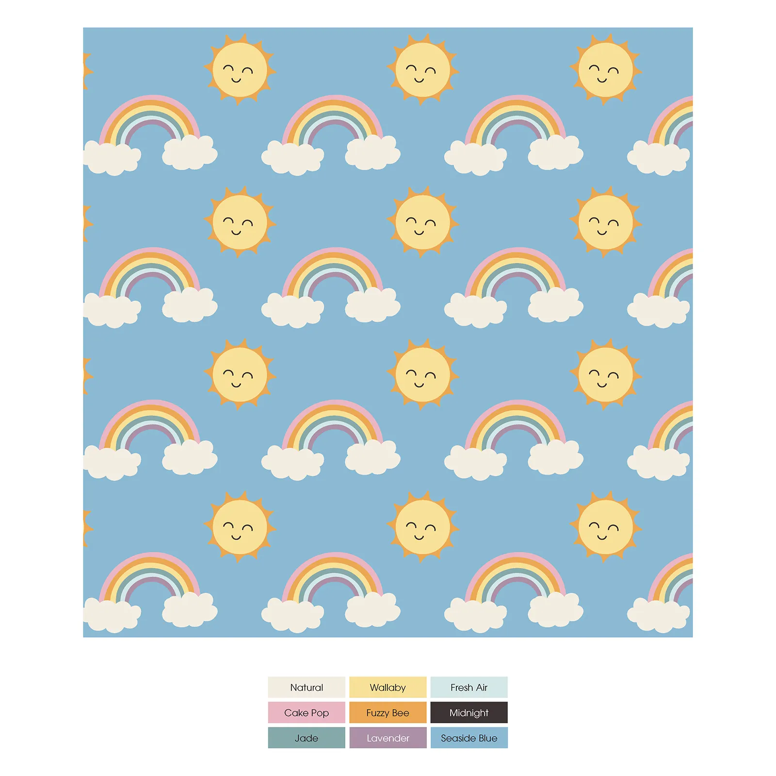 Kickee Pants 3/4 Sleeve Babydoll Outfit Set: Sunshine and Rainbows