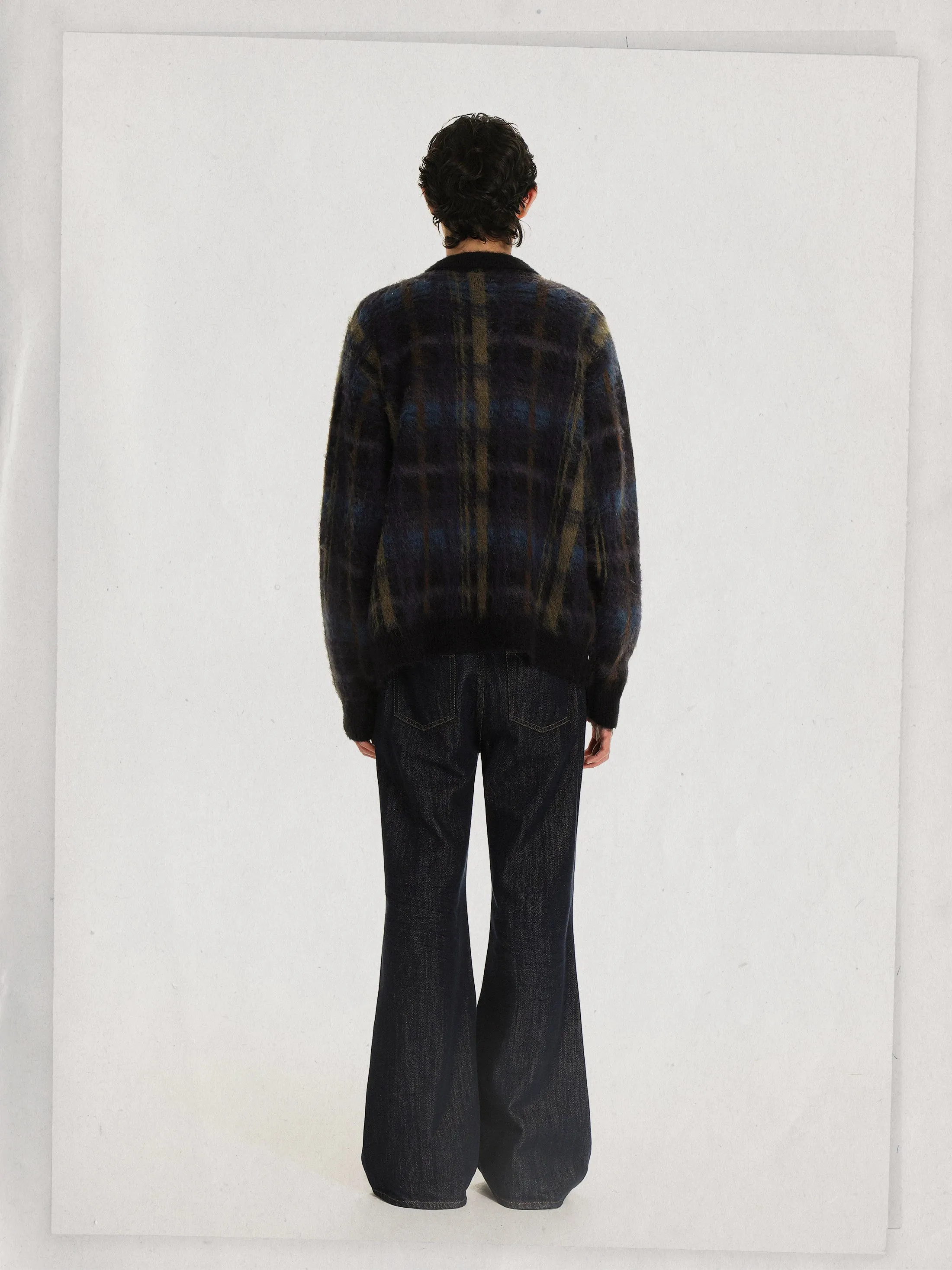 MASONPRINCE Plaid Fleece Plaid Sweater