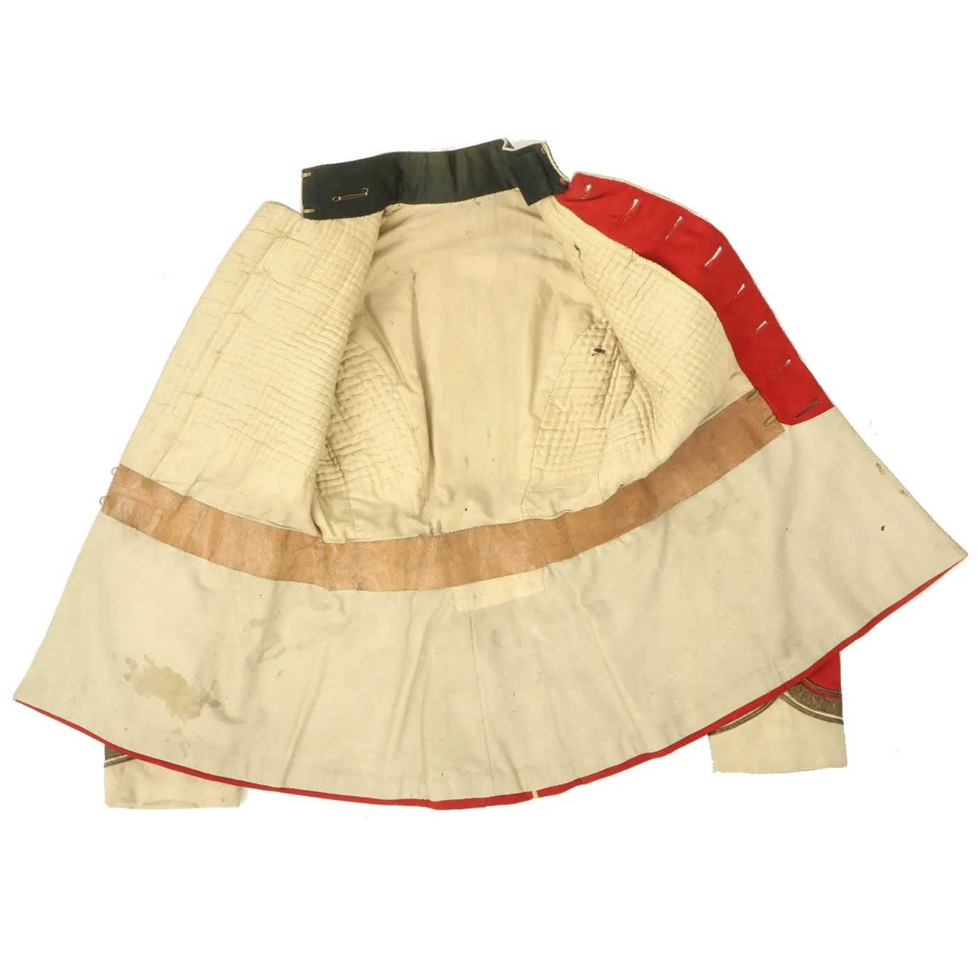 Original British WWI Gloucestershire Regiment Officer Scarlet Dress Tunic