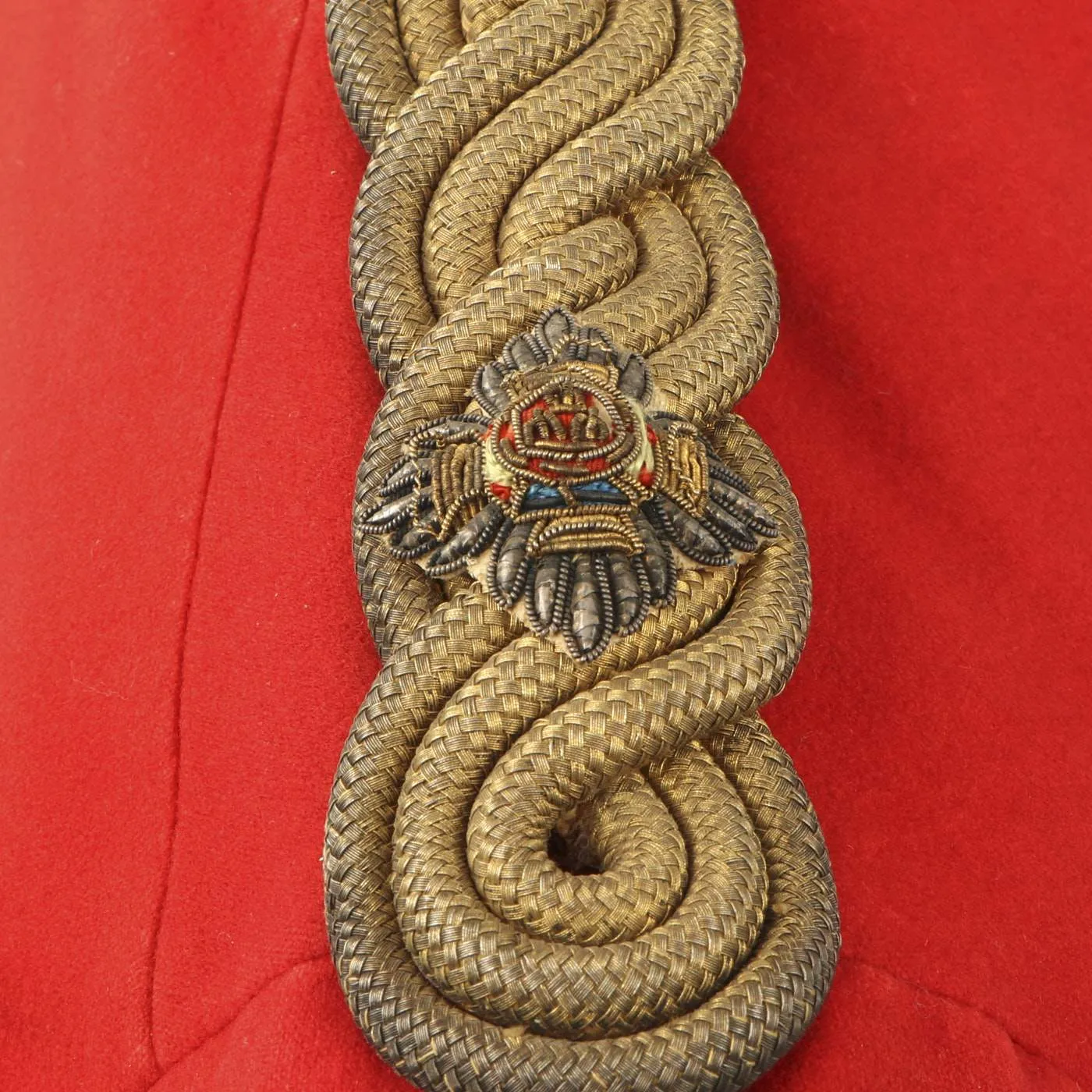 Original British WWI Gloucestershire Regiment Officer Scarlet Dress Tunic