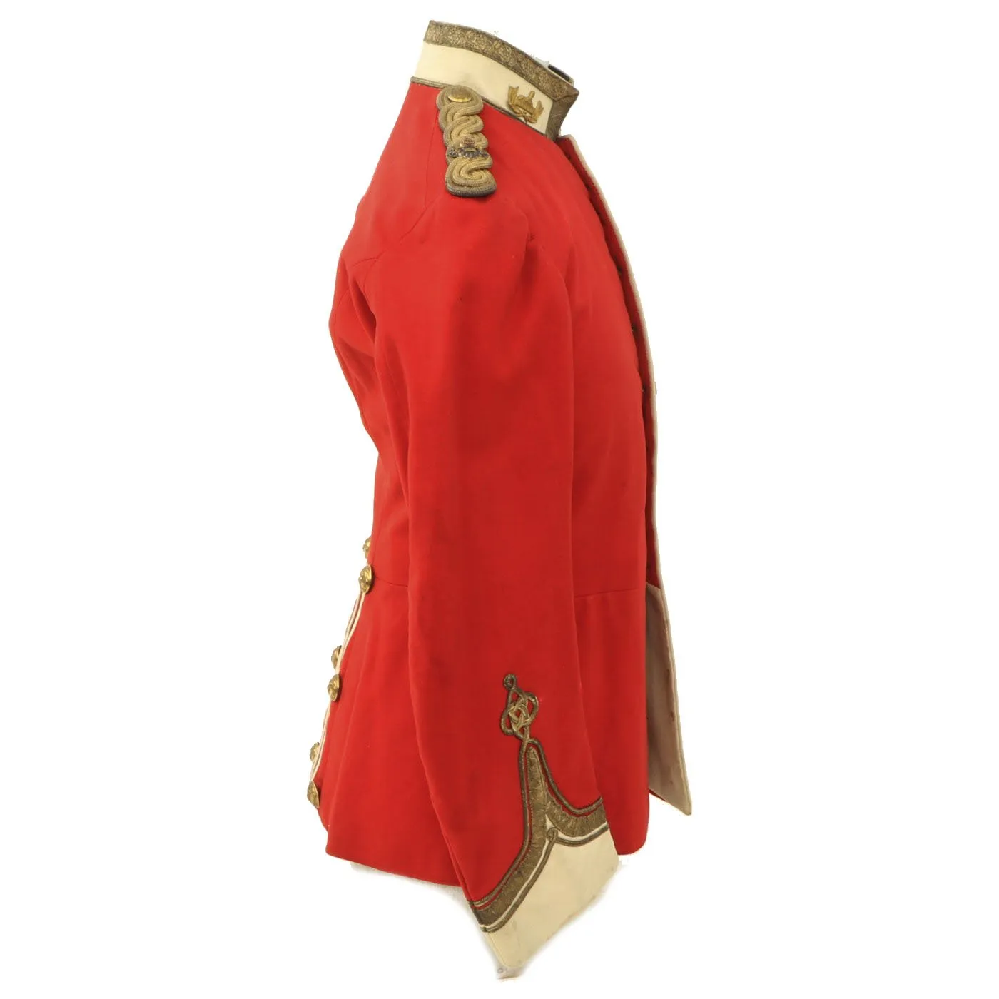 Original British WWI Gloucestershire Regiment Officer Scarlet Dress Tunic