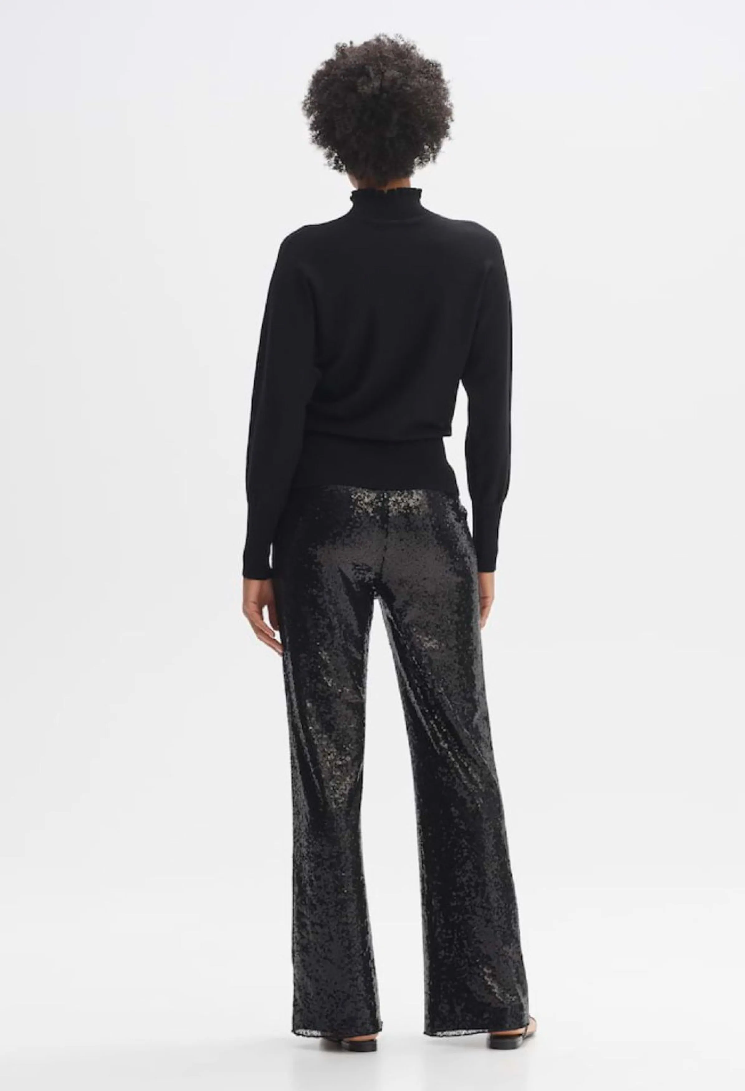 Polluni High Neck Knit Sweater
