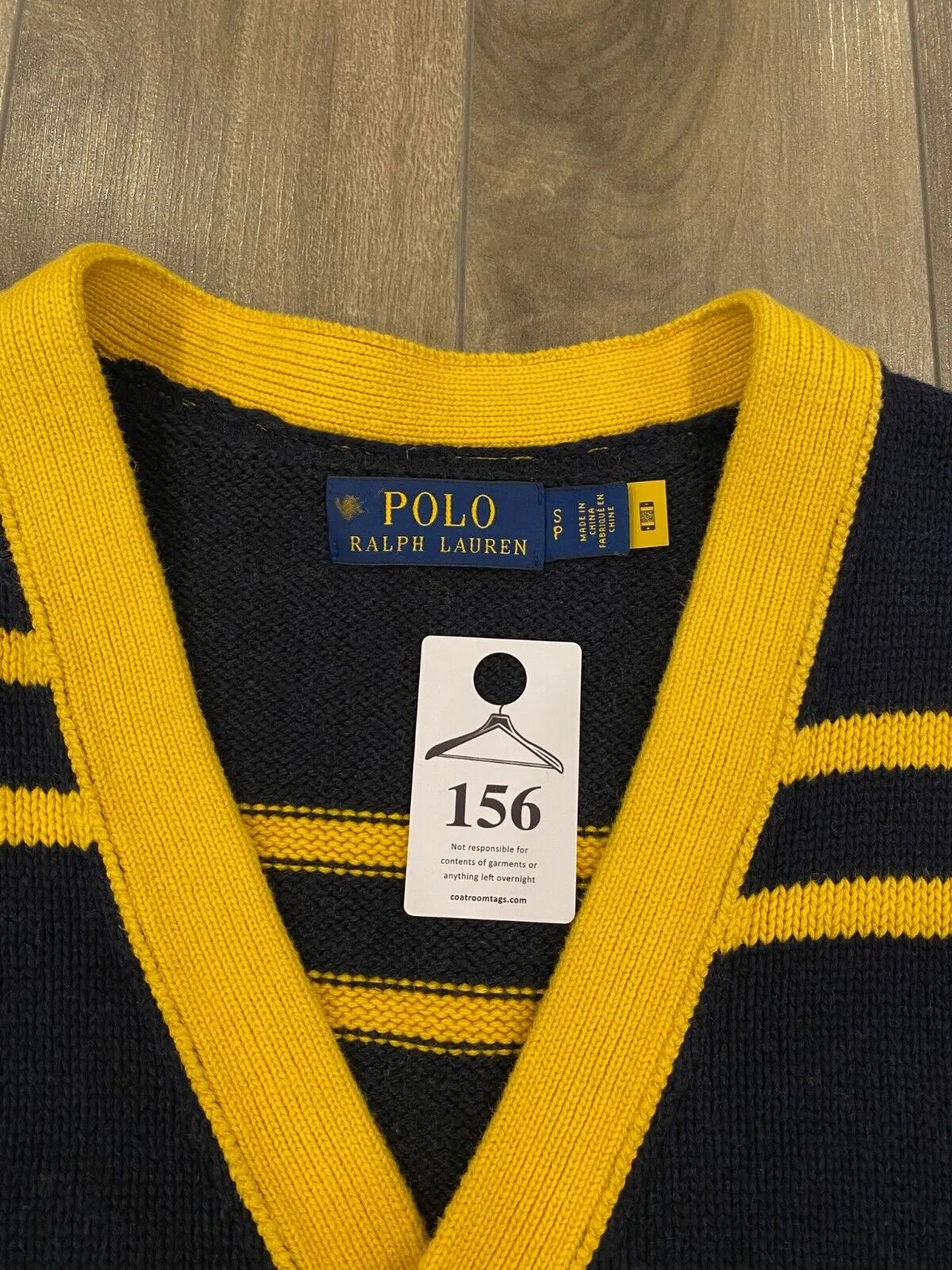 Polo Ralph Lauren Cardigan Letterman Sweater Mens Small Blue Button Up