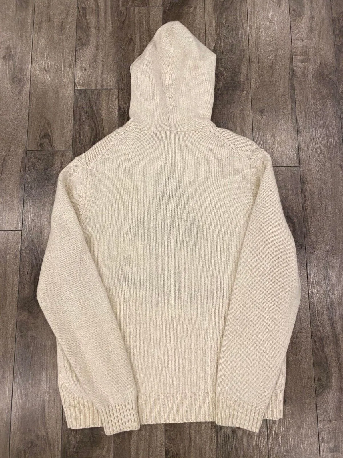 Polo Ralph Lauren Polo Bear Ski Knit Hoodie Mens XL White Sweater Pullover