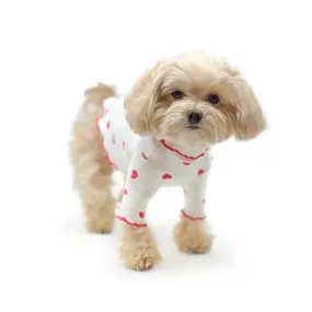 Red Hearts Dog Turtleneck