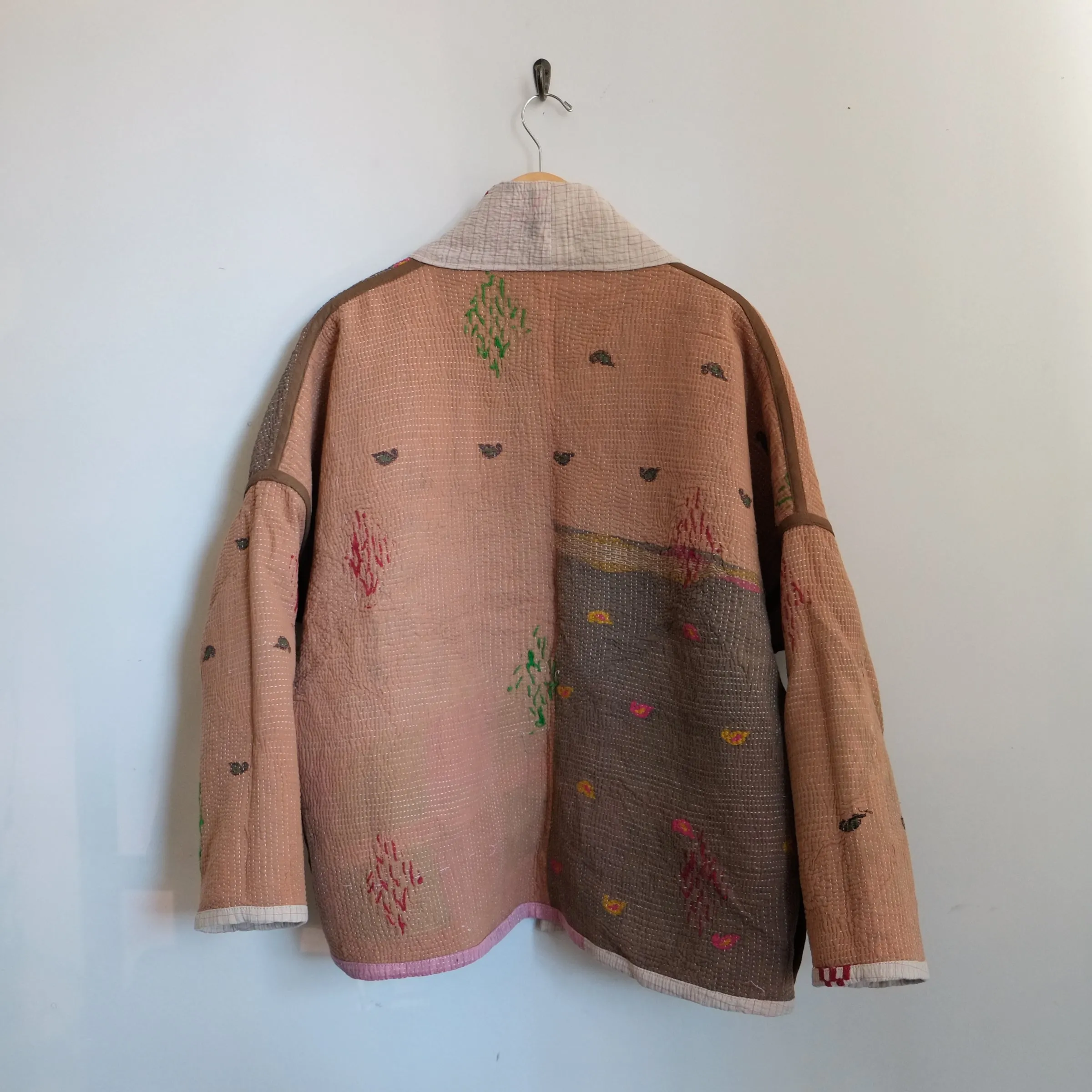 S Off White and Pink Anoushka Jacket LM152