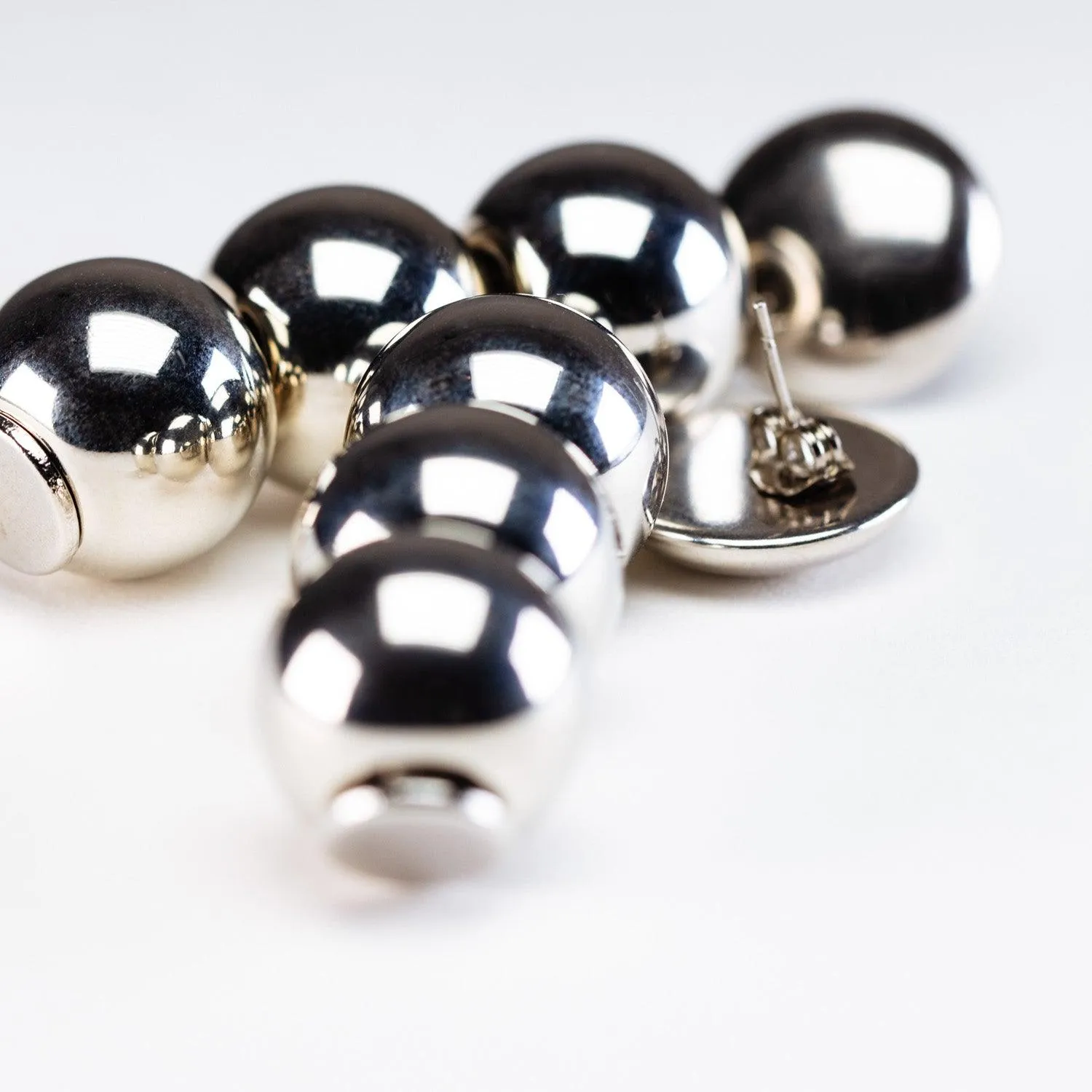 Small Beads Earring Silver