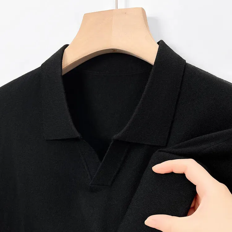 Wiaofellas  -  Men's pullover sweater with V-neck, business casual polo , keeping warm with wool . cashmere sweater.High-quality men's clothing