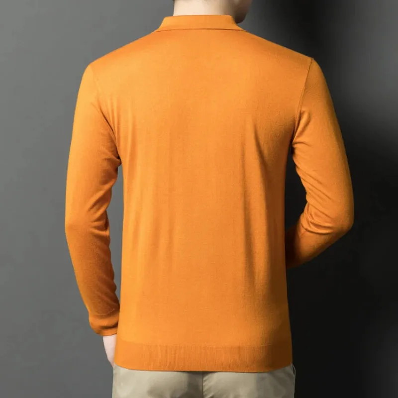 Wiaofellas  -  Men's pullover sweater with V-neck, business casual polo , keeping warm with wool . cashmere sweater.High-quality men's clothing