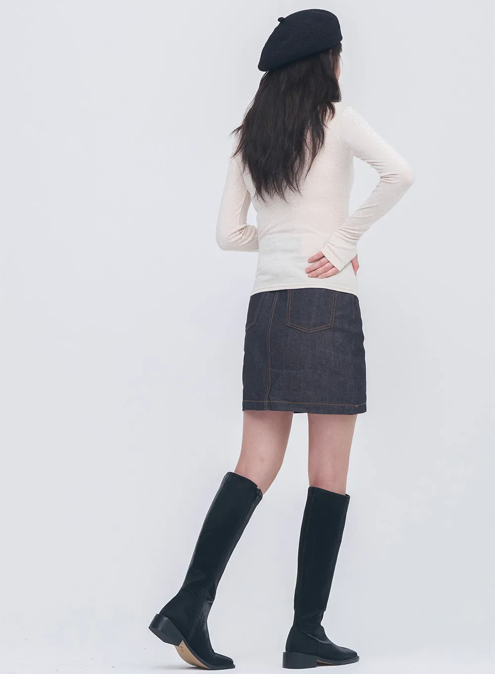 Winter Turtleneck Tee With Thumb Holes